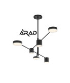 لوستر مدرن شش شاخه SMD مدل مینیمال P300/6