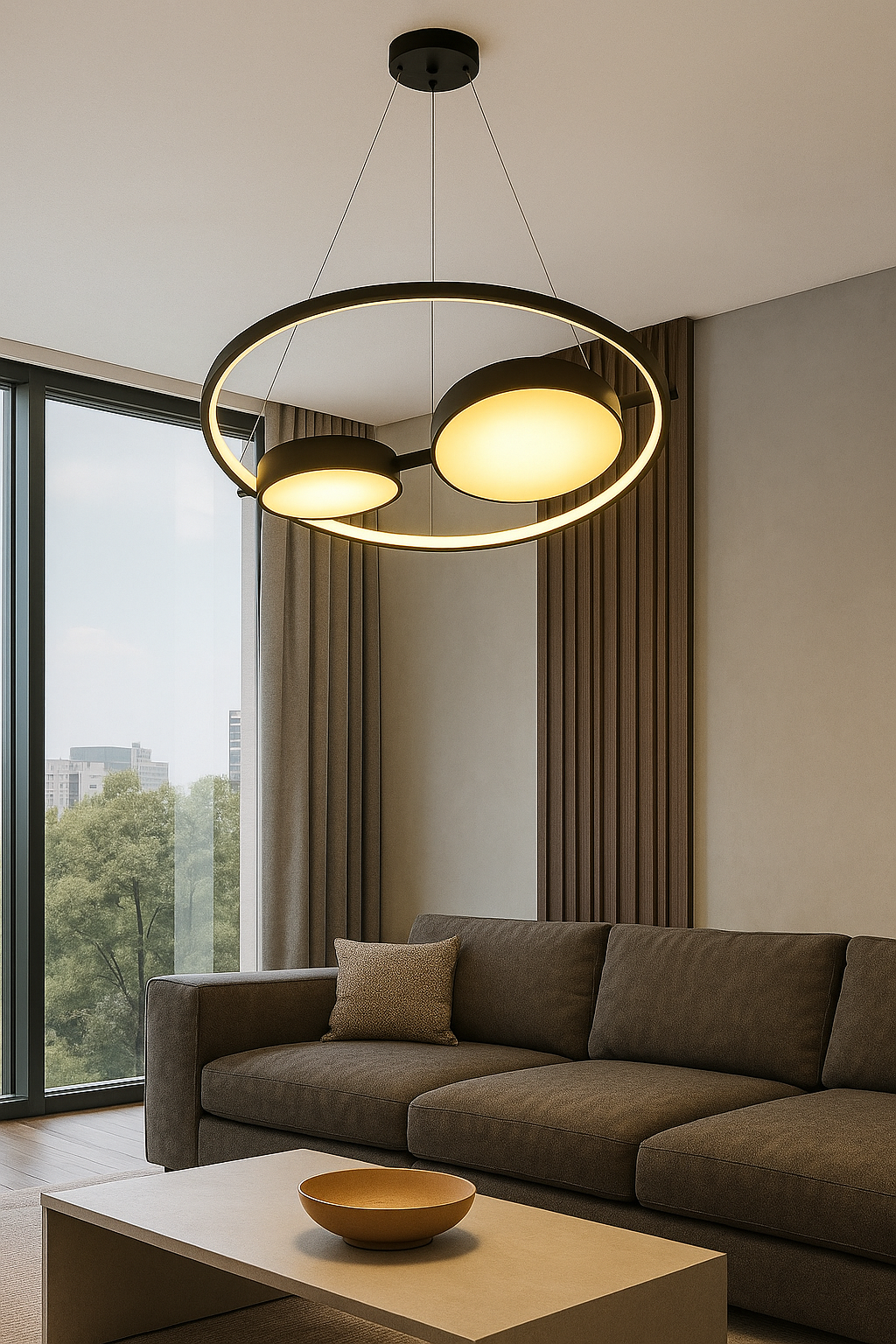 لوستر مدرن رینگ متحرک p800