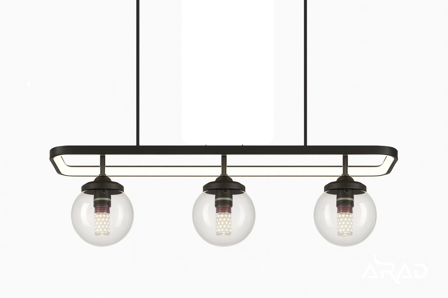 لوستر خطی سه‌حباب  مدلP4401/3