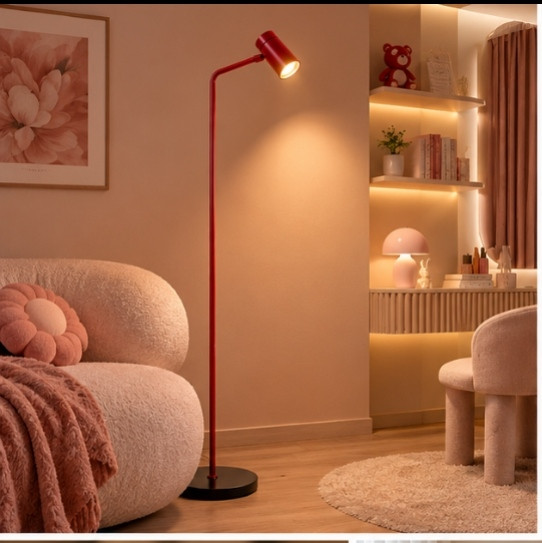 چراغ کنار سالنی استند کد S708چراغ ایستاده مدرن در۲ رنگ مشکی، و قرمز
